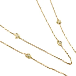 18ct Yellow Gold Yellow Heart Diamond Necklace