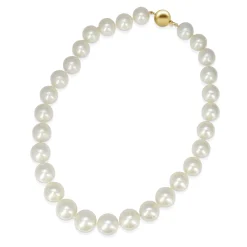 14mm - 17.5mm South Sea Pearl Strand Necklace on 14ct Yellow Gold Clasp