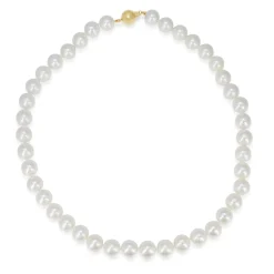 10mm - 11mm South Sea Pearl Strand Necklace on 9ct Yellow Gold Clasp