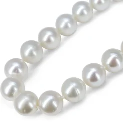 10mm - 11mm South Sea Pearl Strand Necklace on 9ct Yellow Gold Clasp