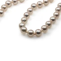 6.5 - 7mm Akoya Cultured Pearl Strand Necklace on 9ct Yellow Gold Clasp