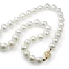 10 - 12mm South Sea Pearl Necklace on 14ct Yellow Gold Diamond Clasp