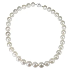 11 - 13mm South Sea Pearl Strand Necklace on 9ct White Gold Clasp
