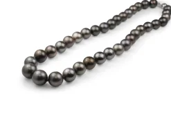10 - 12mm Tahititan Pearl Necklace on 9ct White Gold Clasp