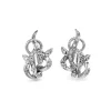 Palladium Single Cut Diamond Vintage Earrings