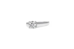 Platinum 4 Claw Diamond Solitaire Ring