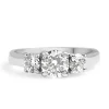 Platinum and 18ct White Gold 3 Stone Diamond Ring