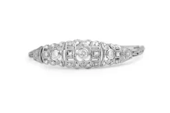 Platinum and 18ct White Gold Art Deco Diamond Bracelet