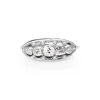 Platinum and 18ct White Gold Art Deco Diamond Ring