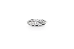 Platinum and 18ct White Gold Art Deco Diamond Ring