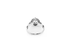 Platinum and 18ct White Gold Vintage Style Diamond Ring