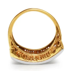 Platinum and 14ct Yellow Gold 7 Stone Diamond Ring