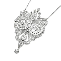 Platinum Antique Diamond Necklace
