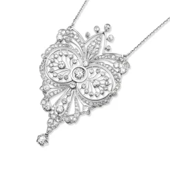 Platinum Antique Diamond Necklace