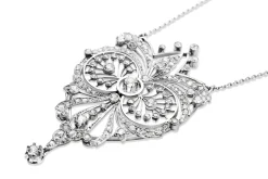 Platinum Antique Diamond Necklace