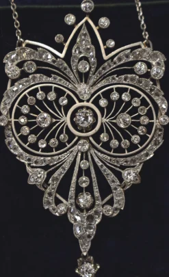 Platinum Antique Diamond Necklace