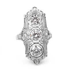 Platinum Art Deco Diamond Ring