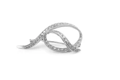 Platinum Art Deco Diamond Brooch