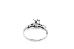 Platinum Art Deco Old Cut Diamond Ring