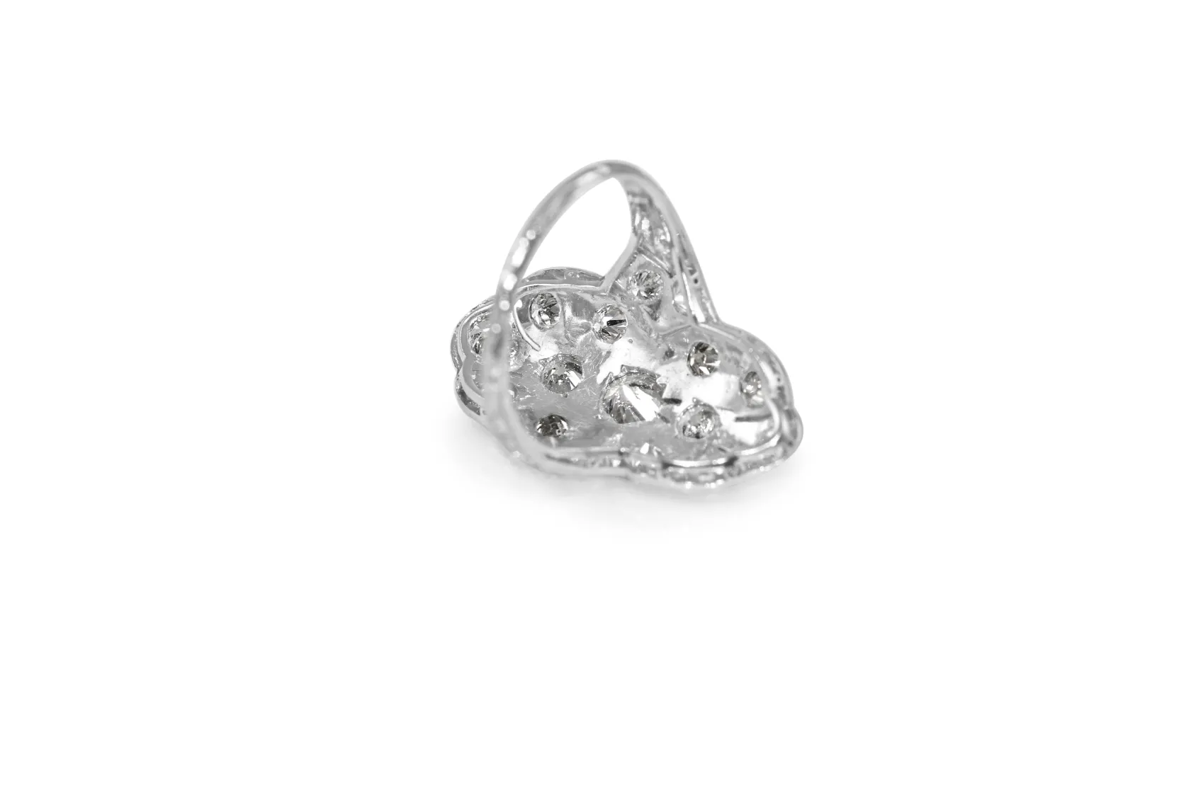 Platinum Art Deco Old Cut Diamond Ring