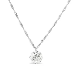 Platinum 1.07ct Diamond Solitaire Pendant