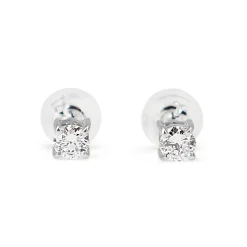 Platinum .20ct Diamond Stud Earrings