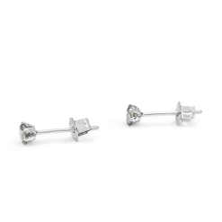 Platinum .20ct Diamond Stud Earrings