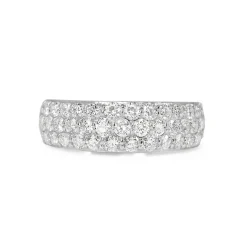 Platinum 1.00ct Pavè Diamond Band Ring