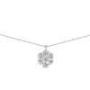 Platinum Daisy Diamond Necklace