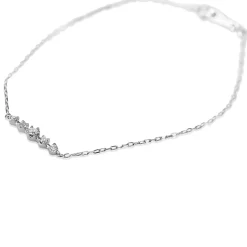 Platinum Diamond 5 Stone Bracelet