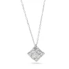 Platinum Diamond Cluster Pendant