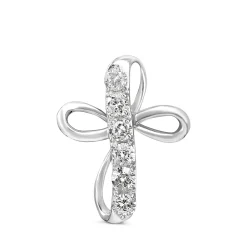 Platinum Diamond Cross Pendant