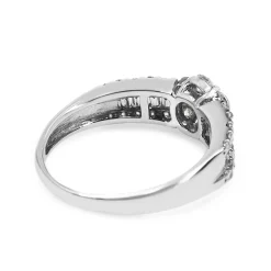 Platinum Diamond Daisy Cluster Ring