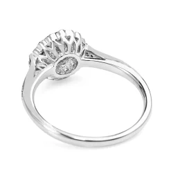 Platinum Diamond Daisy Ring
