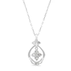 PLatinum Diamond Drop Pendant