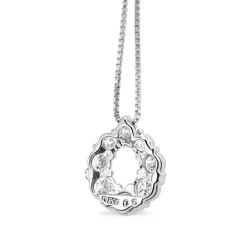 Platinum Diamond Pear Shaped Necklace