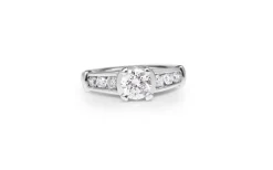 Platinum Diamond Solitaire Ring