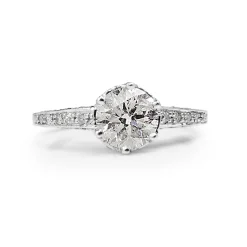 Platinum Diamond Solitiare Ring