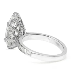 Platinum Marquise Diamond Solitaire Ring