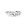 Platinum Old Cut Diamond Solitaire Ring