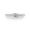 Platinum Old Cut Diamond Ring