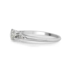 Platinum Old Cut Diamond Ring