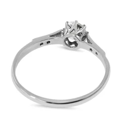 Platinum Old Cut Diamond Solitaire Ring