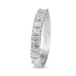 Platinum Radiant Cut Diamond Band Ring