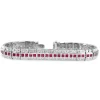 Platinum Ruby and Diamond Bracelet