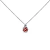Platinum Treated Pink and White Diamond Necklace