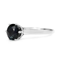 Platinum Vintage 2.00 Sapphire Solitiare Ring