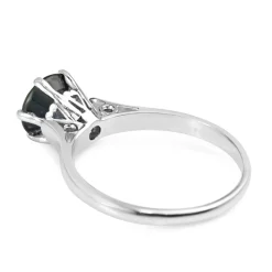 Platinum Vintage 2.00 Sapphire Solitiare Ring
