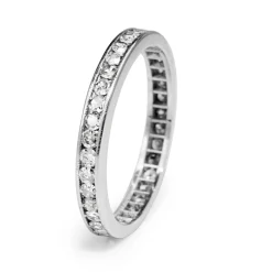 Platinum Vintage All Round Diamond Band