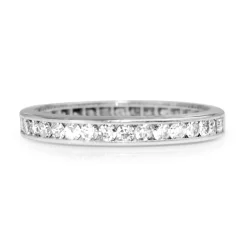 Platinum Vintage All Round Diamond Band